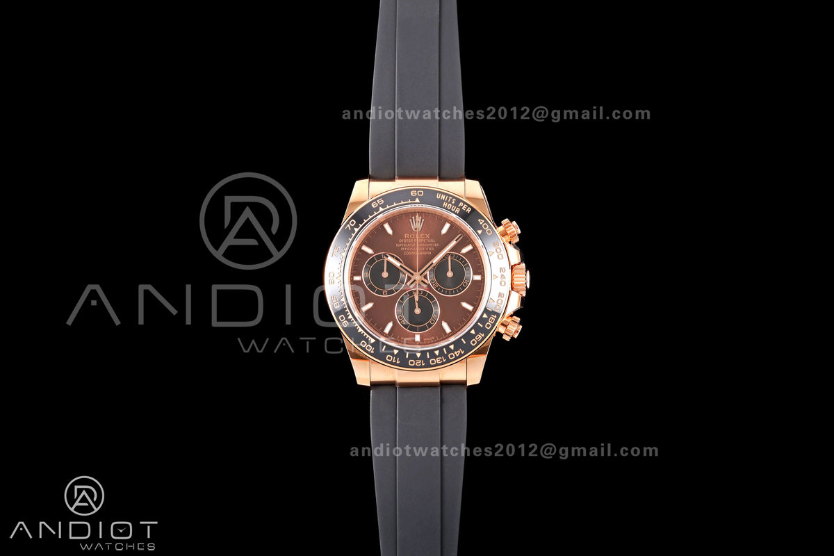 Daytona 126515 ERF Best Edition Brown Dial on Oysterflex Strap JH4131 (Free Sprung) 160g